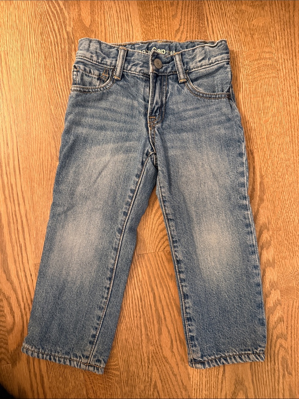 GAP Toddler Boys Straight-Leg Cozy Fleece Lined Jeans 3T